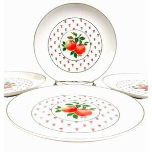 Set of 2 George Good Japan Vintage Porcelain Fabrizio Apple 7 5/8" Salad Plates